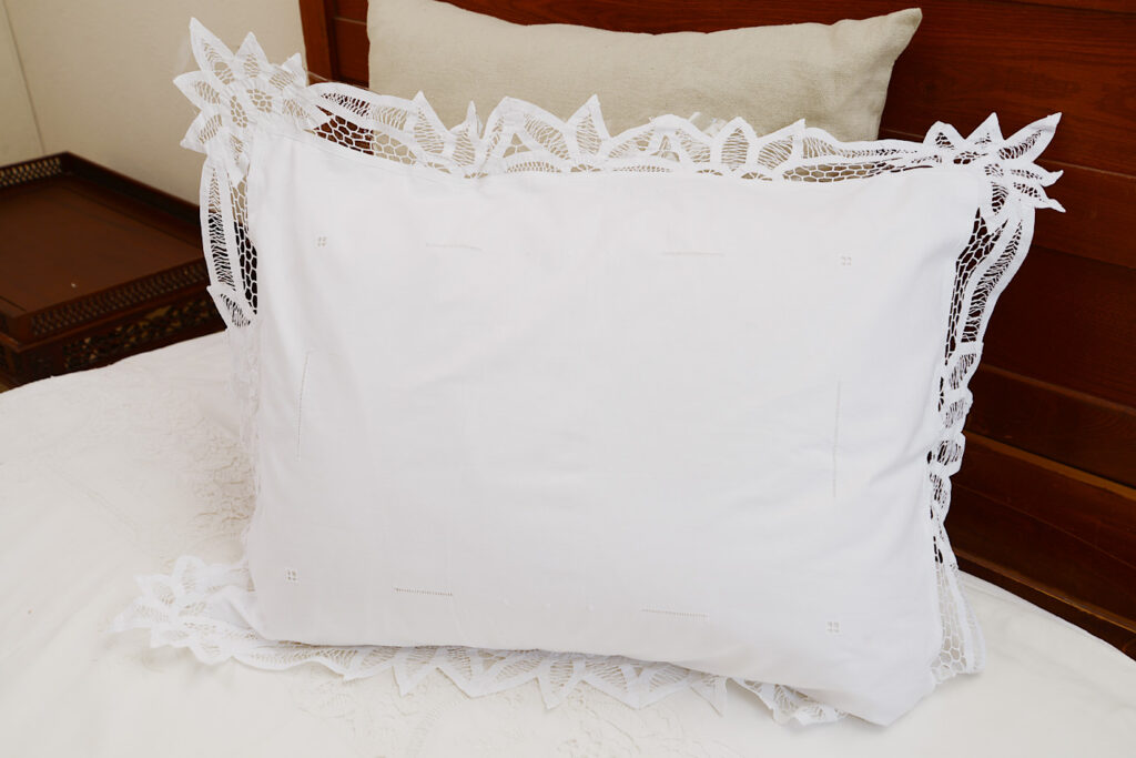 battenburg lace pillow sham standard size