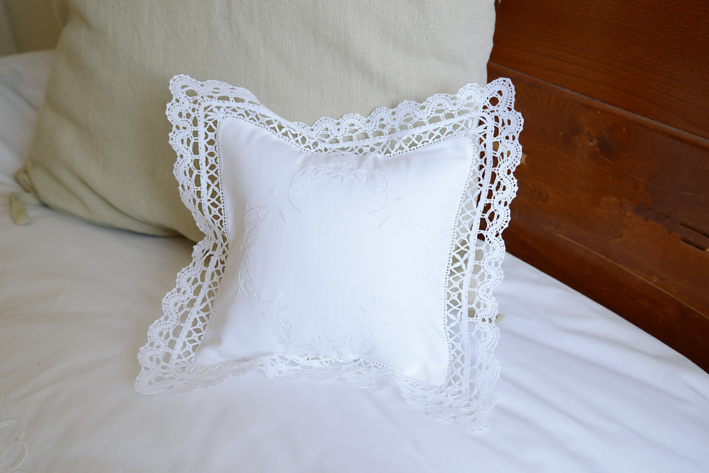 southern hearts baby pillow, 8'x8"